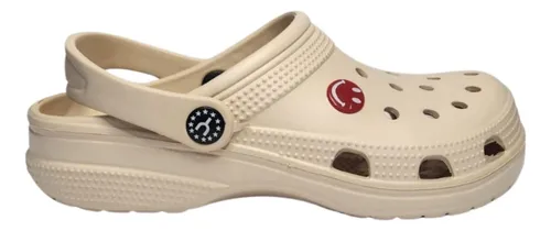 Sandália Aberta Babuche Croc Unisse Leve Confortável Yvate - Bege YVATE-BG