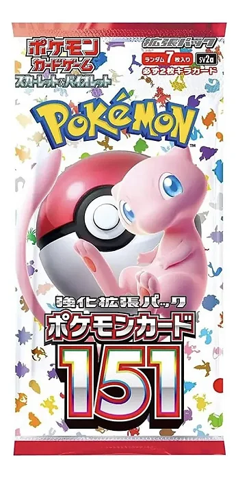 Pokémon 151 Booster Japonês Unitário Lacrado Original Japonês GO-3203