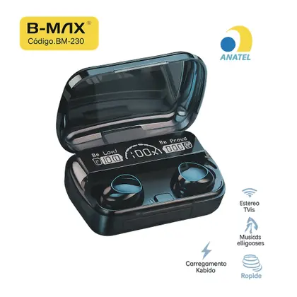 Fone De Ouvido Bluetooth 5.3 Wireless BM-230