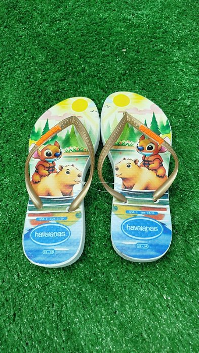 Chinelo Havaianas Lilo Stitch Capivara HV-LSC
