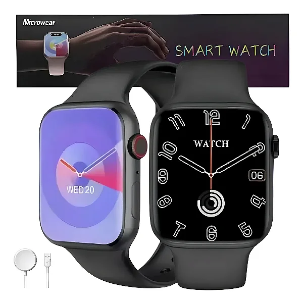 Microwear W29s Series 9 Relógio Smartwatch Unisex Pulseira Silicon W9