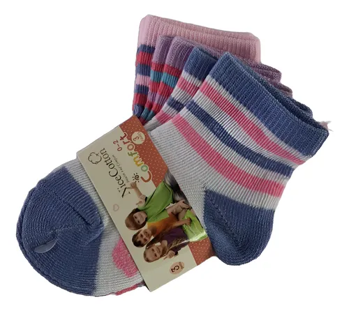 Kit 3 Pares De Meias Nice Cotton - Blend FT-D-J