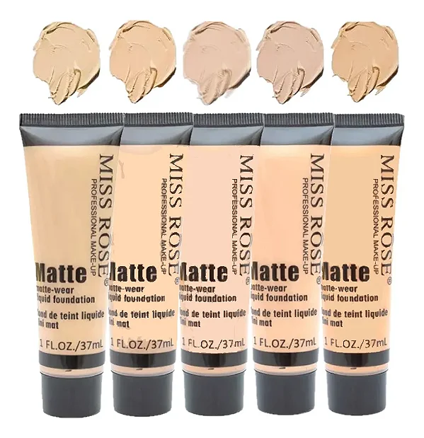 Base Matte Alta Cobertura Tons Medios Miss Rose BX7601-039N