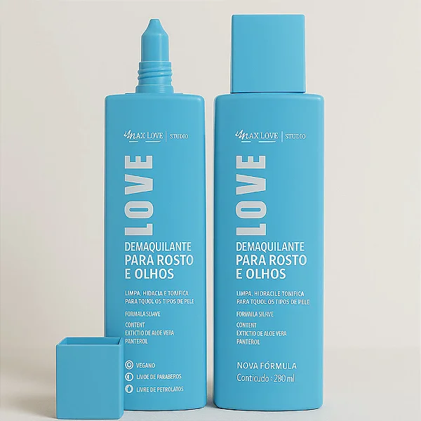 Demaquilante 290ml para Rosto e Olhos Max Love