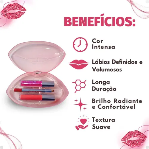 Trio Labial Bobbi Rara - Gloss, Batom E Lápis BRB-048-1