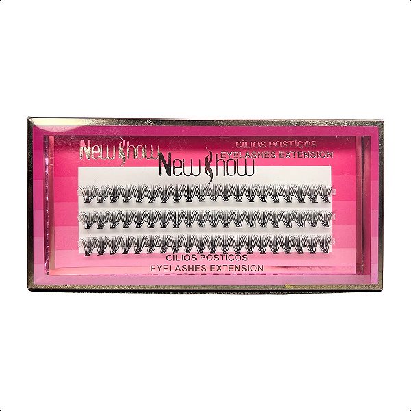 Cílios New Show Tufinho Sem Nó 40P 8mm AD4838