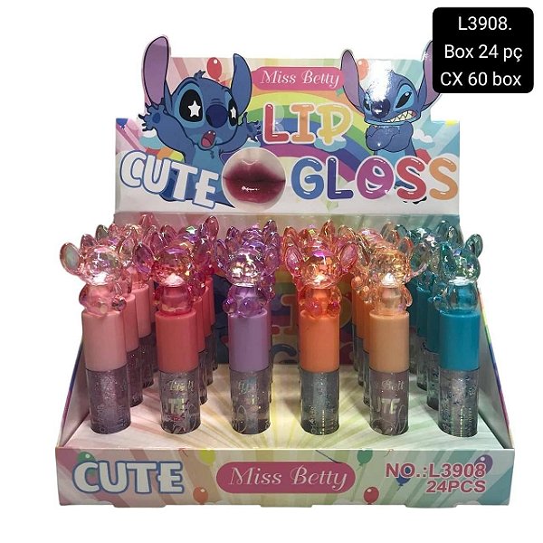 Lip Gloss Cute Miss Betty Stitch L3908 1Un