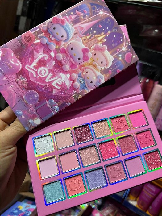 Paleta de Sombras Cores Suaves Hello Kitty MYJ-1830