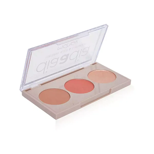 Trio Contorno Blush Iluminador Dia a Dia Mahav DDT-MV
