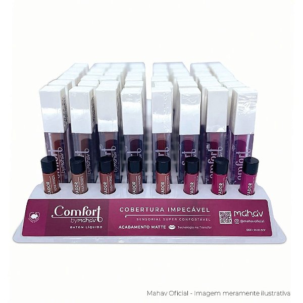 Batom Líquido Comfort Matte Mahav BL01-MV