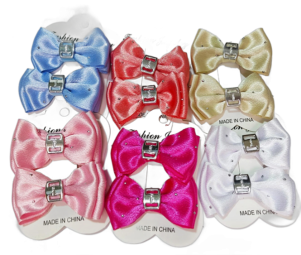 Presilhas De Cabelo Com Laço Grande Para Bebês  AF-10-5