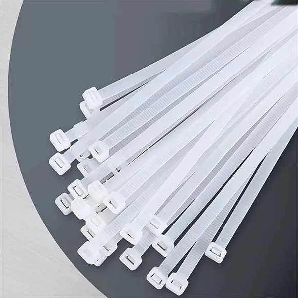 Abraçadeira Nylon Pacote 100 Pçs 2.5mmx100mm Cor Branco BOM-5501