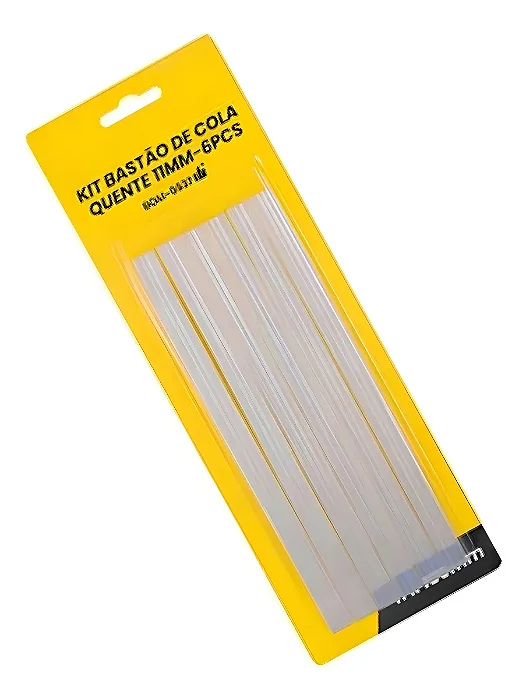Kit Com 6 Pc De Bastão De Cola Quente 11mm X 18 Cm
