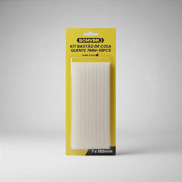 Kit Bastão De Cola Quente De 7mm 10pcs BOM-5536
