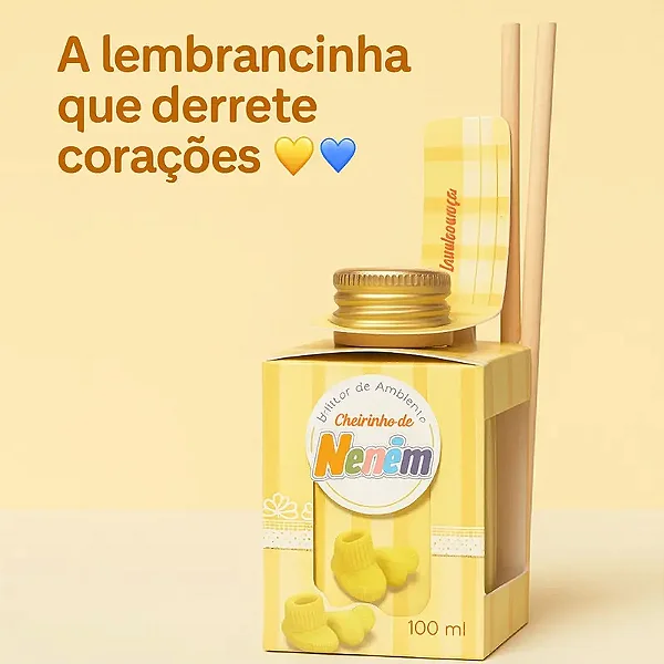 Difusor De Aaromas Cheirinho De Neném 100ml  Amarelo  94105