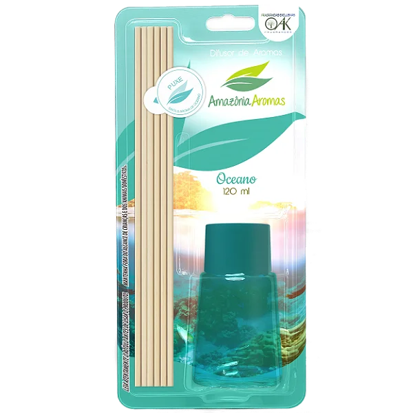 Difusor De Ambientes Blister Amazônia Aromas 120ml Oceano  - 757