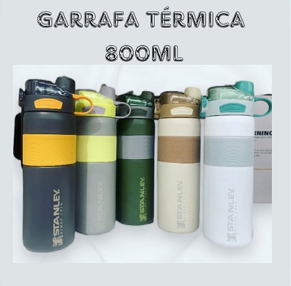 Garrafa Térmica 800ml de Sport Academia Aço inoxidável 9999279