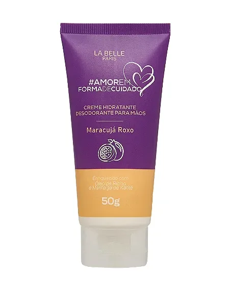 Creme Hidratante Desodorante Para Mãos La Belle 50G - Maracujá Roxo
