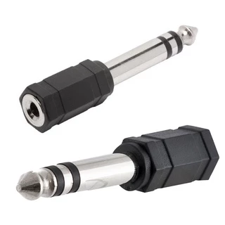 Adaptador P2 x P10 Adaptador P2 Fêmea x P10 Macho Estéreo LE-5526