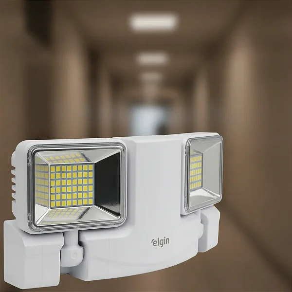 Luminária De Emergência LED Bivolt Com 400 Lúmens LINE400