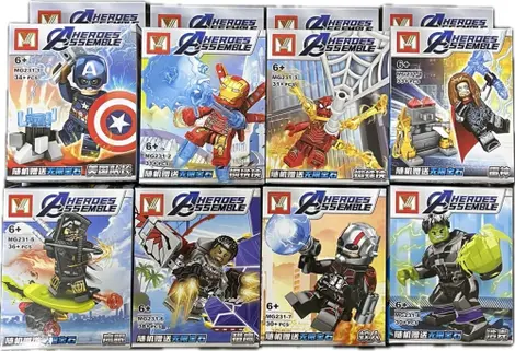 O Conjunto De Blocos De Montar Mingge Modelo Super Herois Galaxy 16-N1