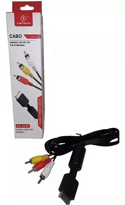 Cabo Av Para Console Ps1/Ps2/Ps3 Kapbom KA-356