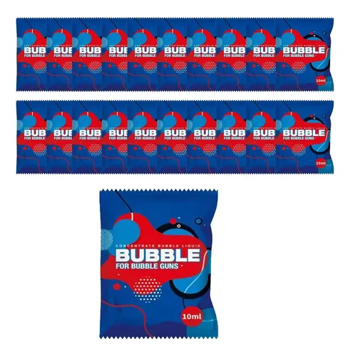 Refil Concentrado para Máquinas de Bolhas de Sabão10ml BUBBLE