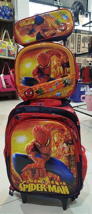 Mochila / Lancheira  / Estojo Escolar Infantil C/ Rodas  324567