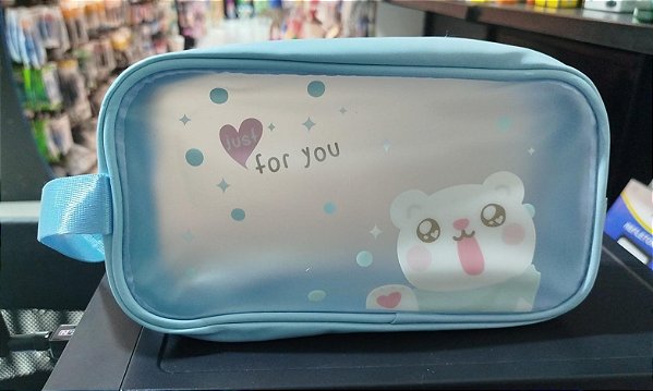 Estojo Escolar Tamanho Grande Frente Transparente 325489