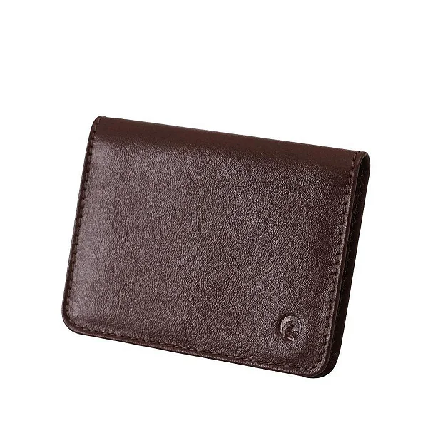 Carteira De Couro Masculina Preta e Marrom LUA339-049