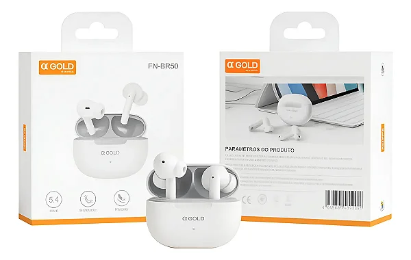 Fone Sem Fio A Gold Bluetooth Androide Samsung Iphone FN-BR50