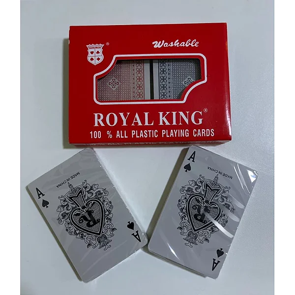 Baralho Duplo 100% Plástico – Estojo 108 Cartas Laváveis Resistente POKER LYY-001