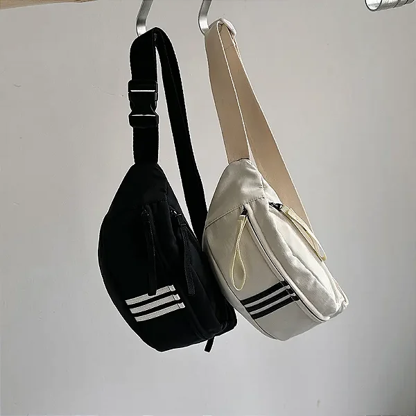 Pochete transversal estilo hip hop, bolsa transversal multifuncional EM05-5102