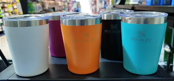 Mini Copo Térmico em Aço Inox Com Tampa, 260ml