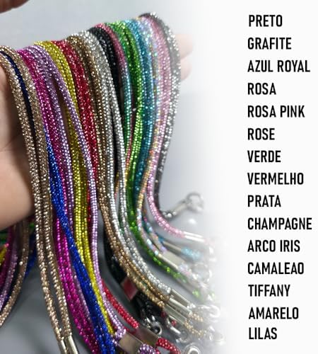 Cordão Universal Para Celular Pescoço Brilho Stras Luxo - 23468 - GS001