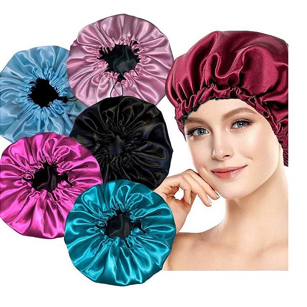 Touca De Cetim Dupla Face Com Regulagem 2427