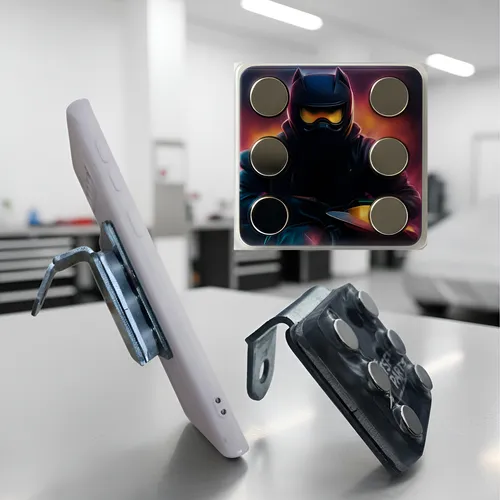 Suporte Magnético Para Moto Com Imã Extra Forte Prata Motoboy EL-1927