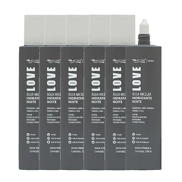 Água Micelar Max Love - Hidratante Noite 290ml