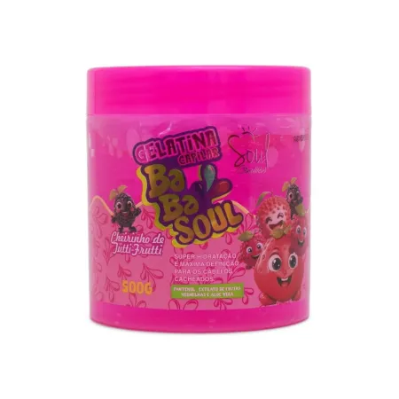 Gelatina Capilar Babasoul Soul Cosméticos - Tutti Frutti 500g