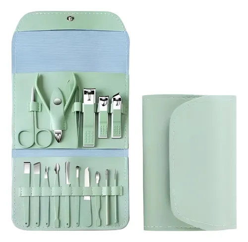 Kit Conjunto De Facas Manicure Pedicure Para Unha 16 Peças 1 222368