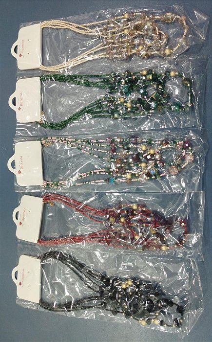 Colar Multivoltas Boho Chic & Vintage 90s – Mix de Miçangas Coloridas e Contas de Cristal