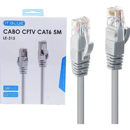 Cabo De Rede RJ45 CAT6 1000Mbps 5M  IT.BLUE  LE-313