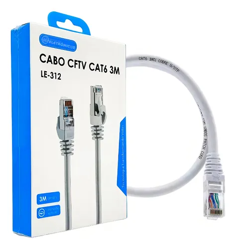 Cabo De Rede RJ45 CAT6 1000Mbps 3M  IT.BLUE  LE-312