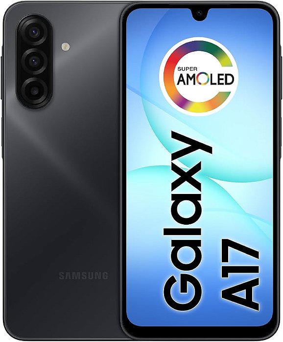 Smartphone Samsung Galaxy A17 com IA, 128GB, 4GB RAM SM-A175F/DS - Preto