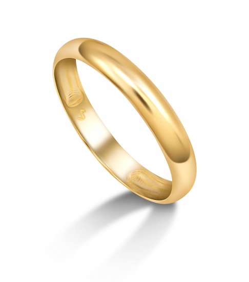Aliança Dourado Aço Inoxidavel 316L Fino