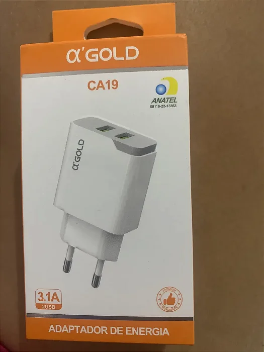 Carregador A'gold Ca19 Usb - Branco