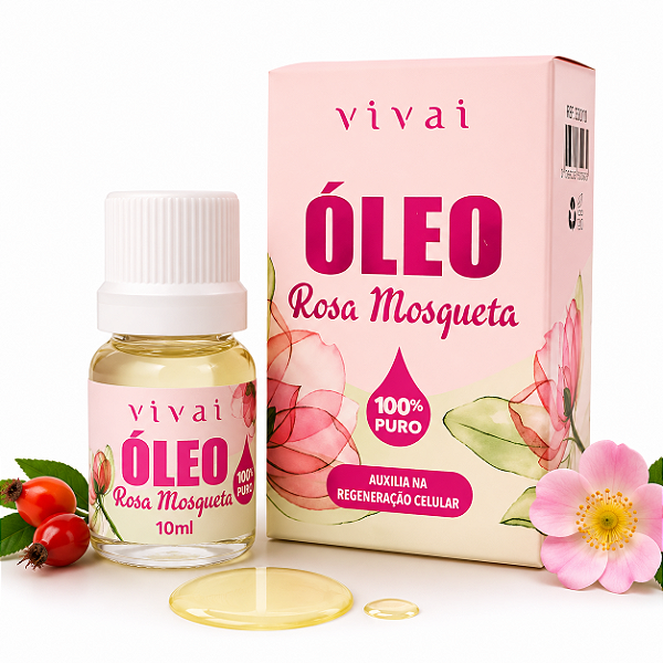 Vivai Óleo De Rosa Mosqueta 100% Puro Regenerador 10ml