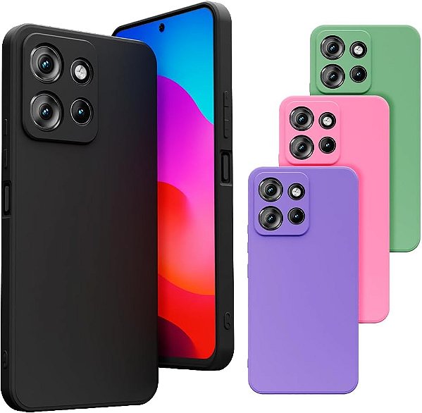 Capa Silicone Aveludada  Motorola Moto Edge 60 Pro