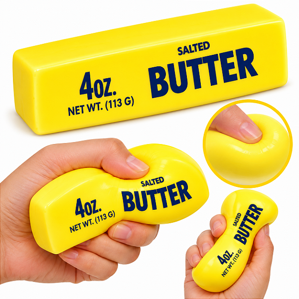 Brinquedo Antiestresse em Formato de Manteiga BUTTER
