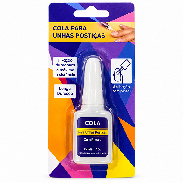 Cola para Unhas Postiças com Pincel 10g JS528